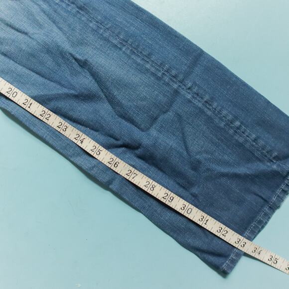 7 For All Mankind Standard Straight Leg Button Fly Mens Jeans Size 30 Waist - Picture 9 of 10